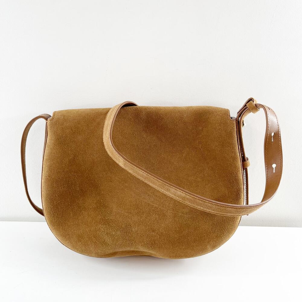 Madewell Suede Crossbody Saddle Bag in Brown - Picture 5 of 11